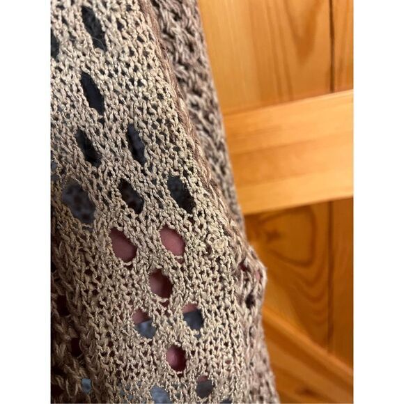 Chico’s Open Front Open Knit Long Cardigan Size 3 / Large (2198) - Picture 4 of 6